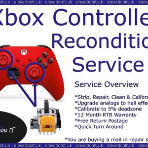 Xbox One Series S/X Controller Reconditioning Service – Strip, Repair, Clean - Includes EnduraCal Hall Effect Upgrade!