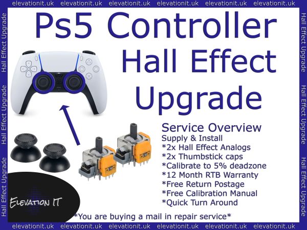 🎮 PS5 Controller Hall Effect Upgrade Service – Supply & Install EnduraCal Hall Effect Analog Modules & Thumbsticks