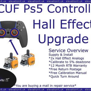 Scuf Ps5 Controller Hall Effect Upgrade Service, Elevation IT, Fareham, UK