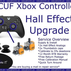 📦 SCUF Xbox Controller Hall Effect Upgrade Service – Supply & Install EnduraCal Drift-Free Analog Modules