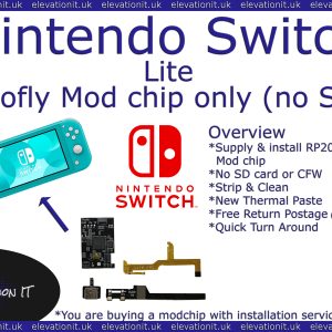 Switch Lite Picofly RP2040 mod chip install & service No SD inc, Elevation IT, Fareham UK