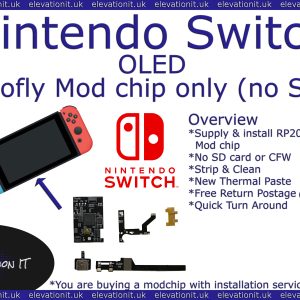 Switch OLED Picofly RP2040 mod chip install & service No SD inc, Elevation IT, Fareham UK