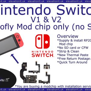 Switch v1 & v2 Picofly RP2040 mod chip install & service No SD or CFW inc, Elevation IT, Fareham UK