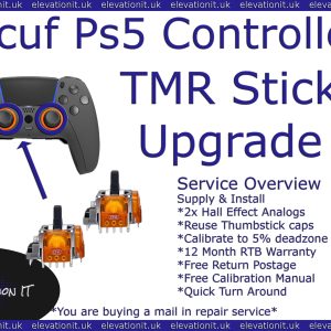 TMR Upgrade service ps5 Scuf Reflex, Reflex Pro, Reflex FPS controller, Why TMR Sticks, Elevation IT, Fareham