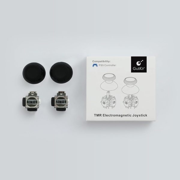 Gulikit Tunnel Micro Resistance TMR joystick upgrade for PS5 DualSense DualSense Edge and Scuf Reflex Pro FPS controllers providing drift free precision and smooth analog control.