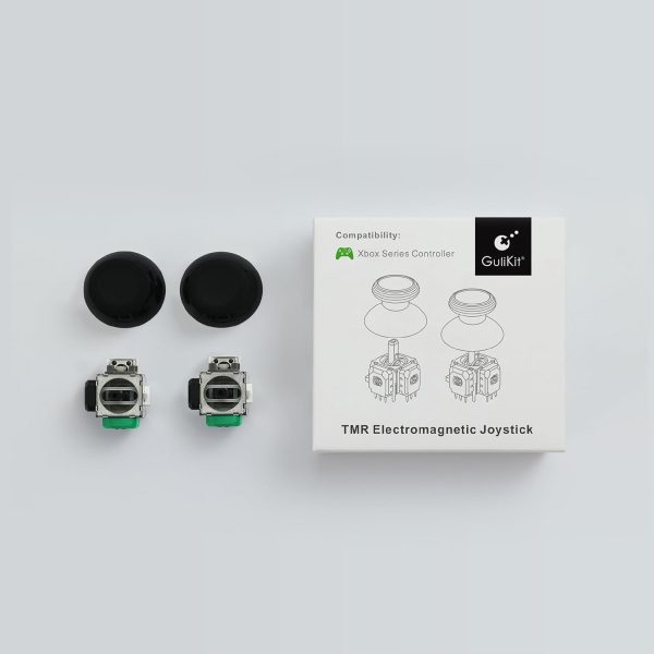 Gulikit Tunnel Micro Resistance TMR joystick upgrade for Xbox Series S X and Scuf Instinct Pro controllers showing drift free precision and smooth analog control.