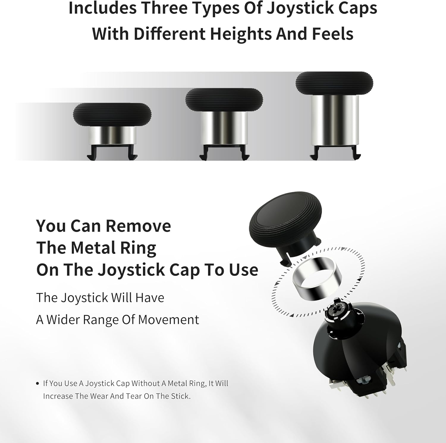 Gulikit Tunnel Micro Resistance TMR joystick upgrade compatible with Xbox Series S X Xbox Elite V2 PS5 DualSense DualSense Edge and Scuf Reflex Pro FPS controllers offering drift free precision and smooth control.