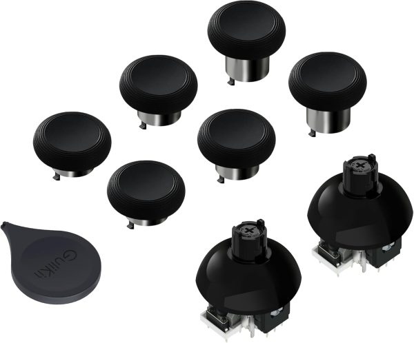 Gulikit Tunnel Micro Resistance TMR joystick upgrade compatible with Xbox Series S X Xbox Elite V2 PS5 DualSense DualSense Edge and Scuf Reflex Pro FPS controllers offering drift free precision and smooth control.