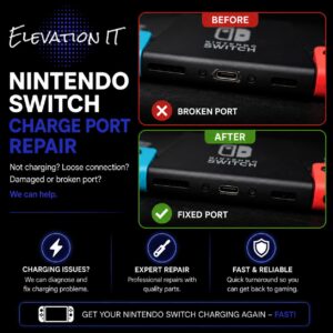 Professional Nintendo Switch charge port repair service in Fareham for consoles with charging faults, damaged USB-C ports and dock connection issues.